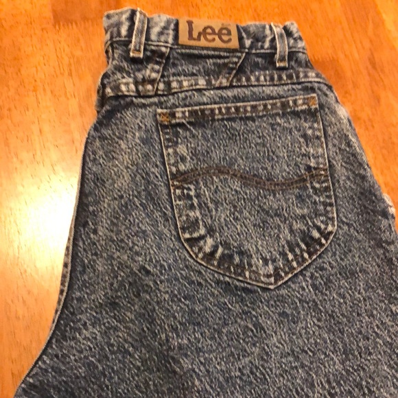 Vintage 80s LEE Acid Washed Jeans - Picture 4 of 8